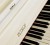 Пианино Petrof белое с чипендейлом. Клавиатура